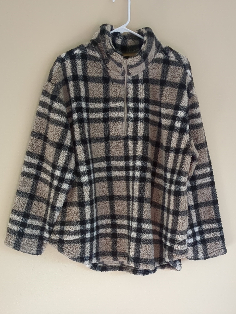 XL Koolaburra Plaid Pullover Fleece Comfy Soft